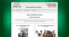 Desktop Screenshot of parkveterinary.co.uk